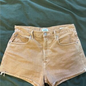 Citizens Of Humanity Tan Jean Shorts